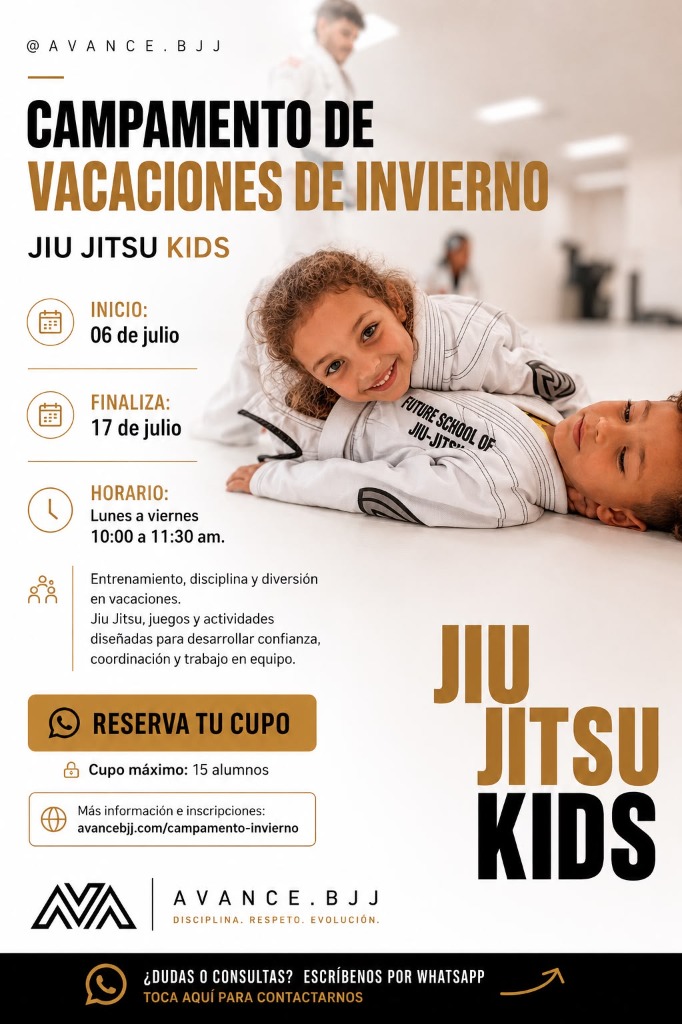 Afiche Campamento BJJ Kids